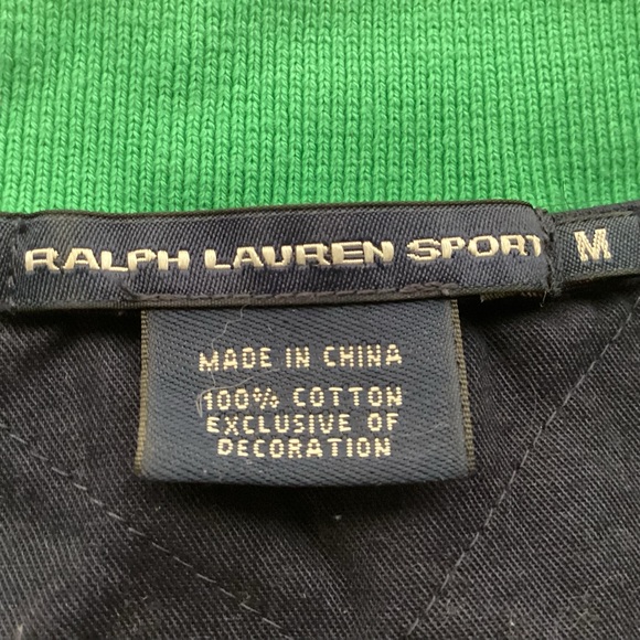 Ralph Lauren Sport Challenge Cup Crest Polo Navy Green Gold Embroidery Women’s - Picture 7 of 13